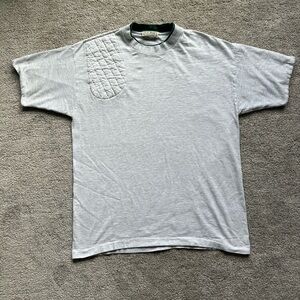 L.L. Bean Vintage Men’s Shooting Shirt Quilted Right Shoulder Patch Green Lined